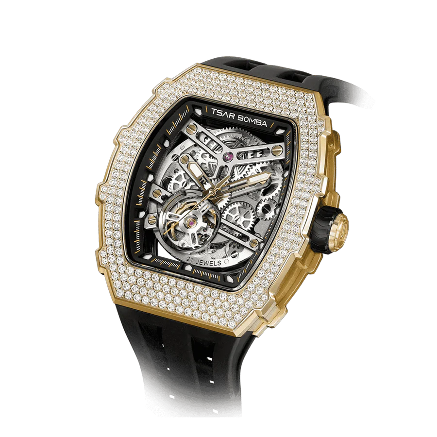 TB8208D Cubic Zirconia Automatic Watch - Elemental Series