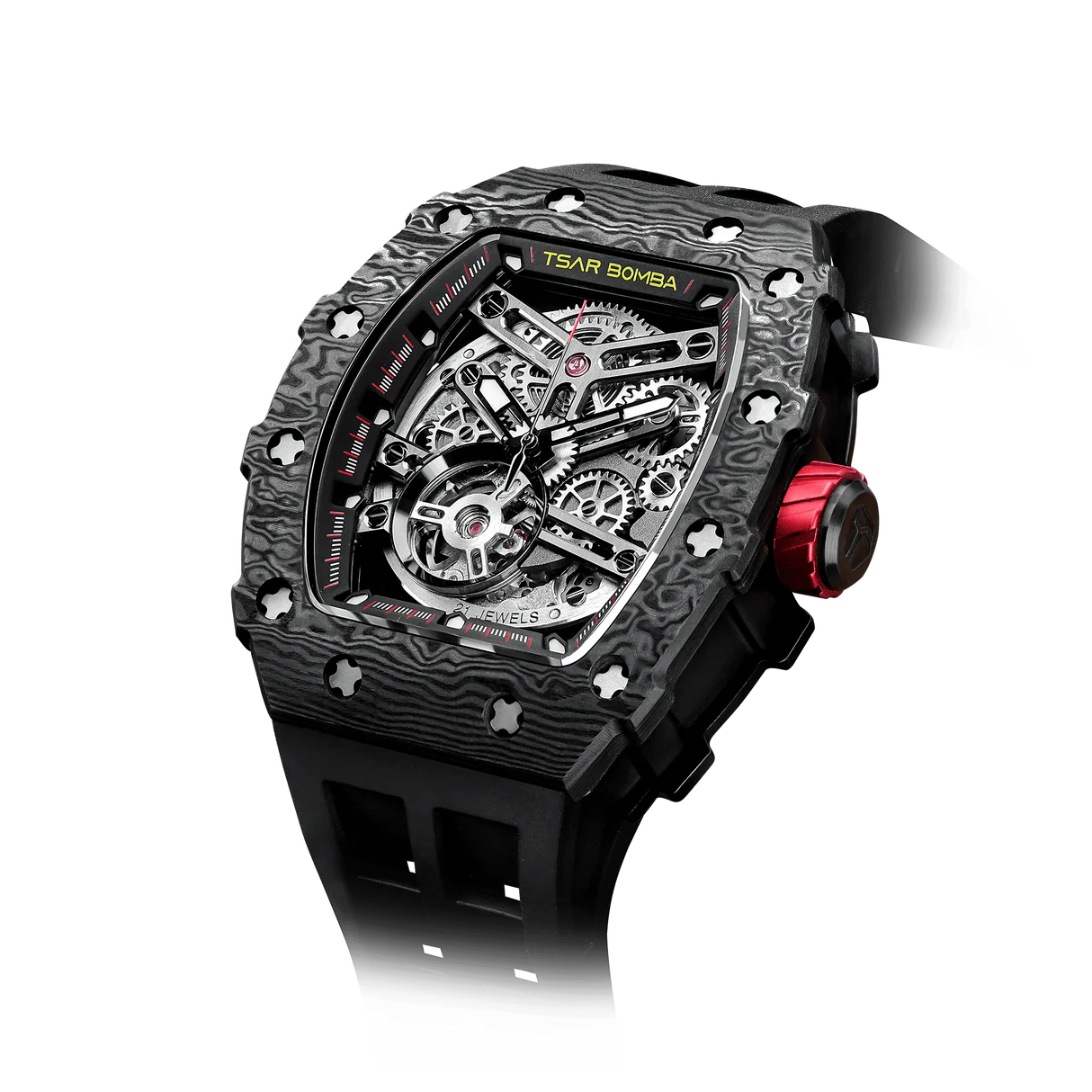 TB8208CF Carbon Fiber Automatic Watch - Elemental Series