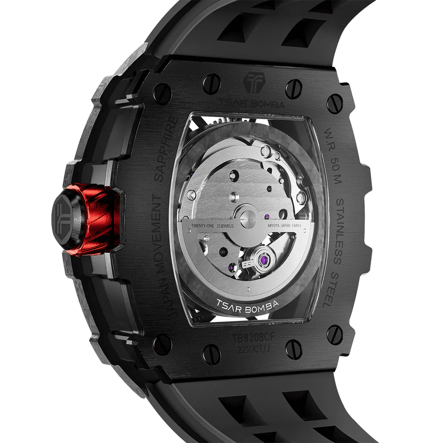 TB8208CF Carbon Fiber Automatic Watch - Elemental Series