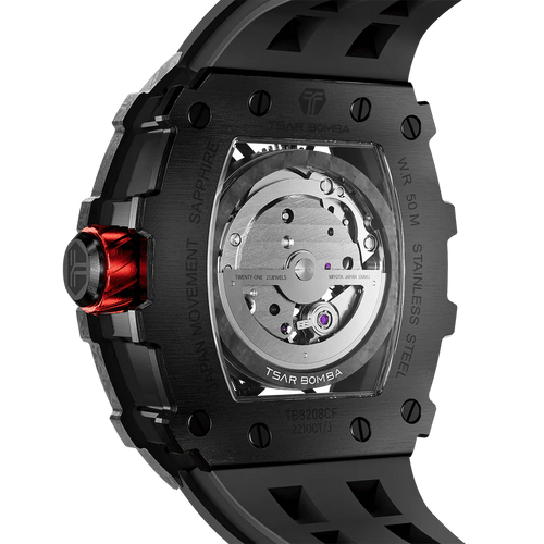 TB8208CF Carbon Fiber Automatic Watch - Elemental Series