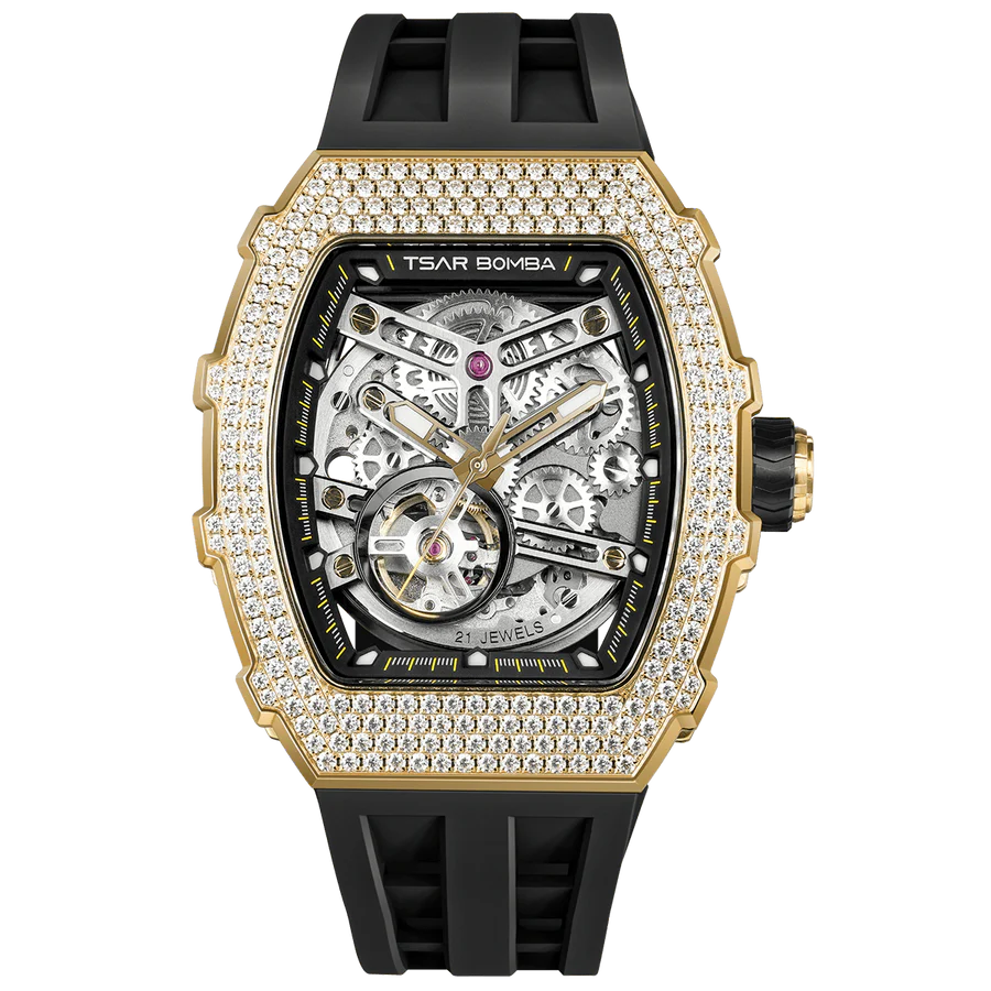 TB8208D Cubic Zirconia Automatic Watch - Elemental Series