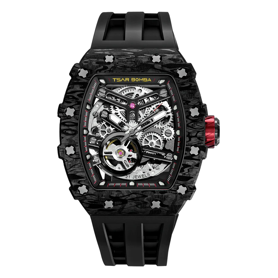 TB8208CF Carbon Fiber Automatic Watch - Elemental Series