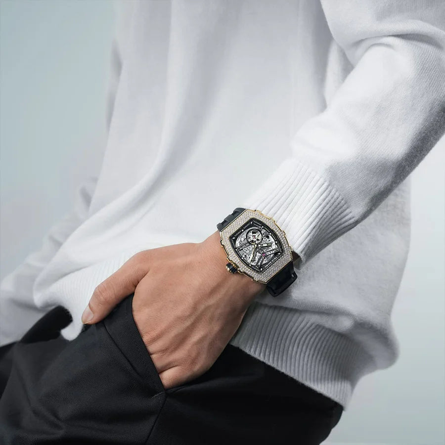 TB8208D Cubic Zirconia Automatic Watch - Elemental Series