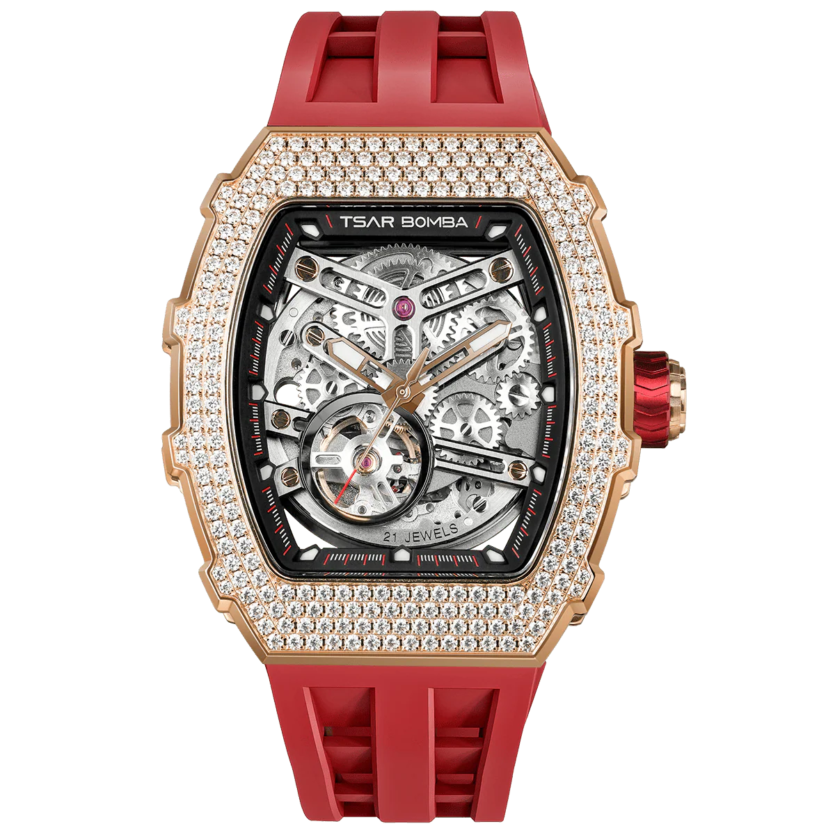 TB8208D Cubic Zirconia Automatic Watch - Elemental Series