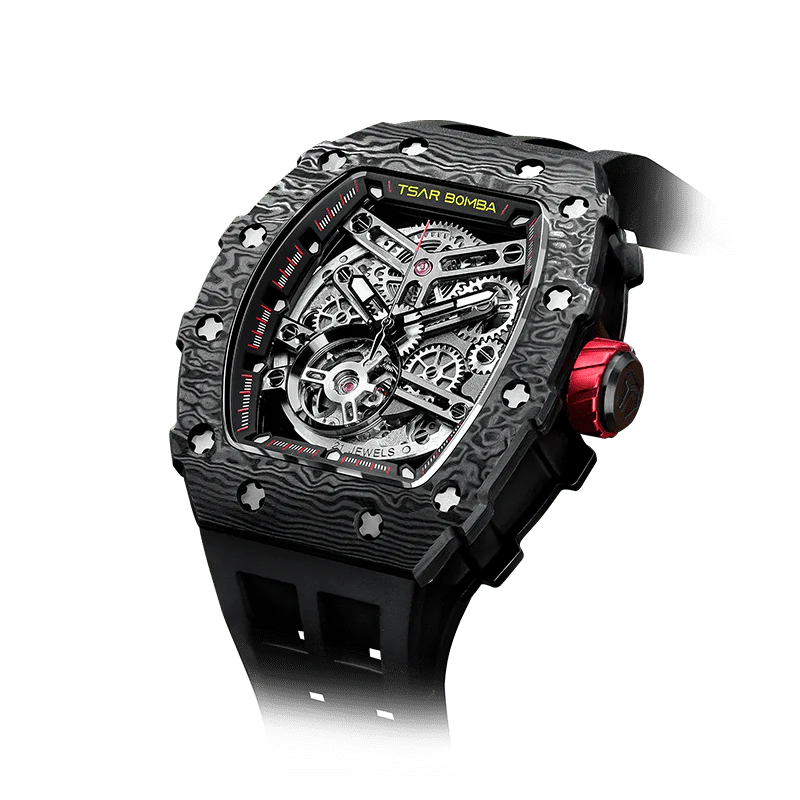 TB8208CF Carbon Fiber Automatic Watch - Elemental Series