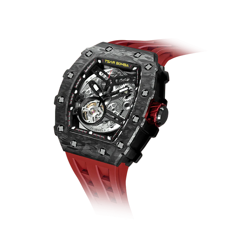 TB8208CF Carbon Fiber Automatic Watch - Elemental Series