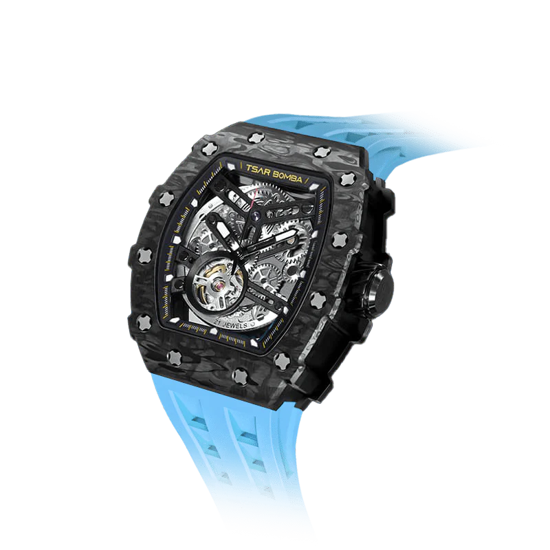 TB8208CF Carbon Fiber Automatic Watch - Elemental Series