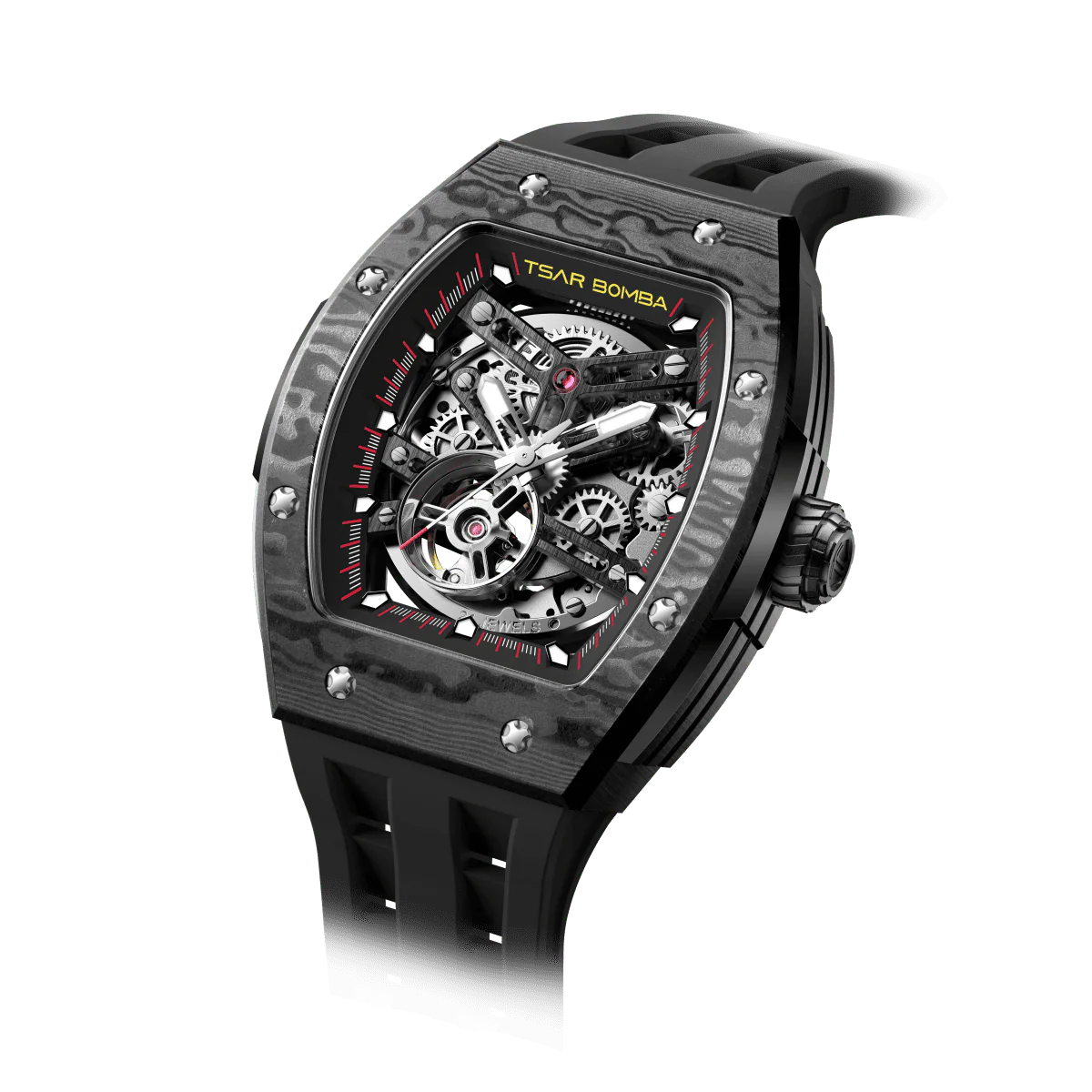 TB8228CF Carbon Fiber Automatic Watch - Elemental Series