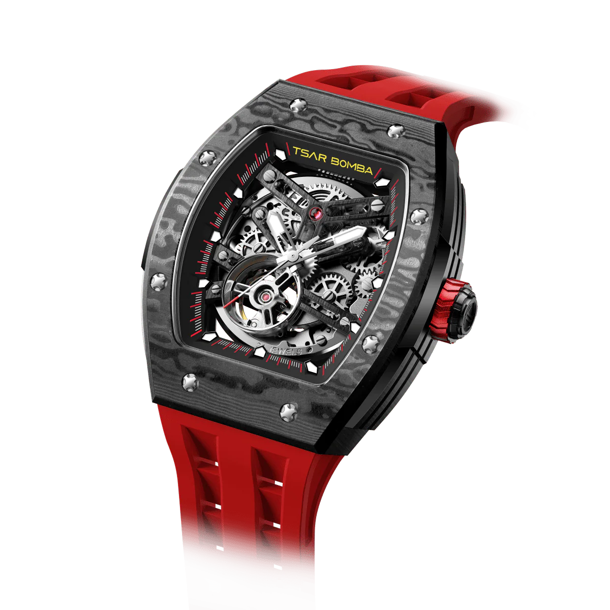 TB8228CF Carbon Fiber Automatic Watch - Elemental Series